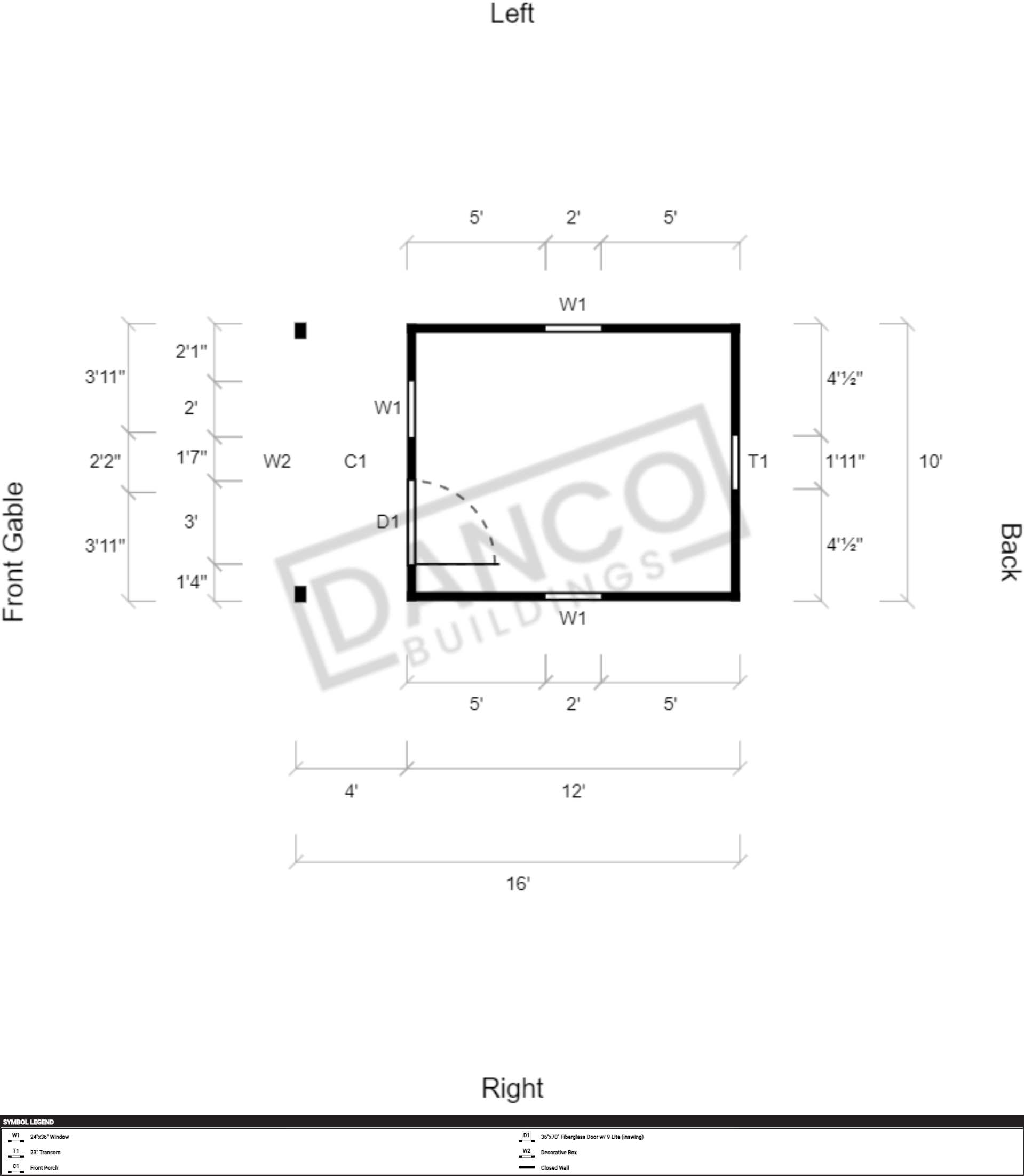 Lofted Barn Cabin 10x16 - Image 2