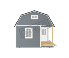 Lofted Corner Porch Cabin 12x20 - Image 6