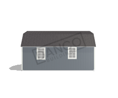 Lofted Corner Porch Cabin 12x20 - Image 4