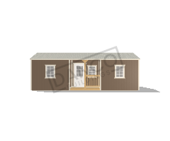 Center Side Porch Cabin 12x28 - Image 3