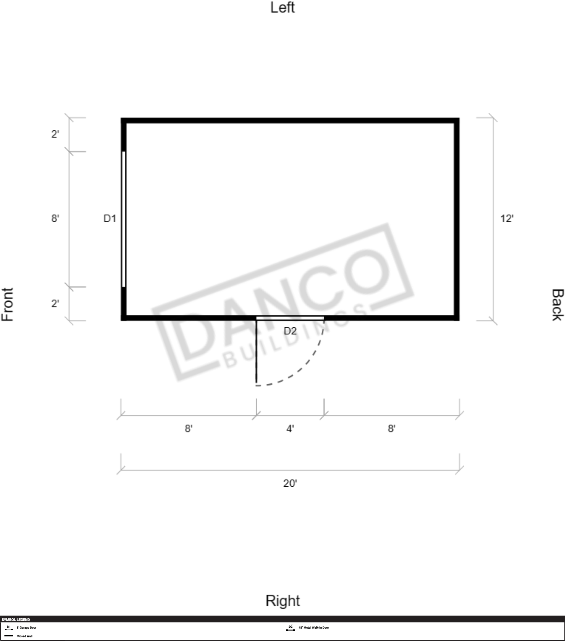 Extra Economy Metal Utility 12x20 - Image 2
