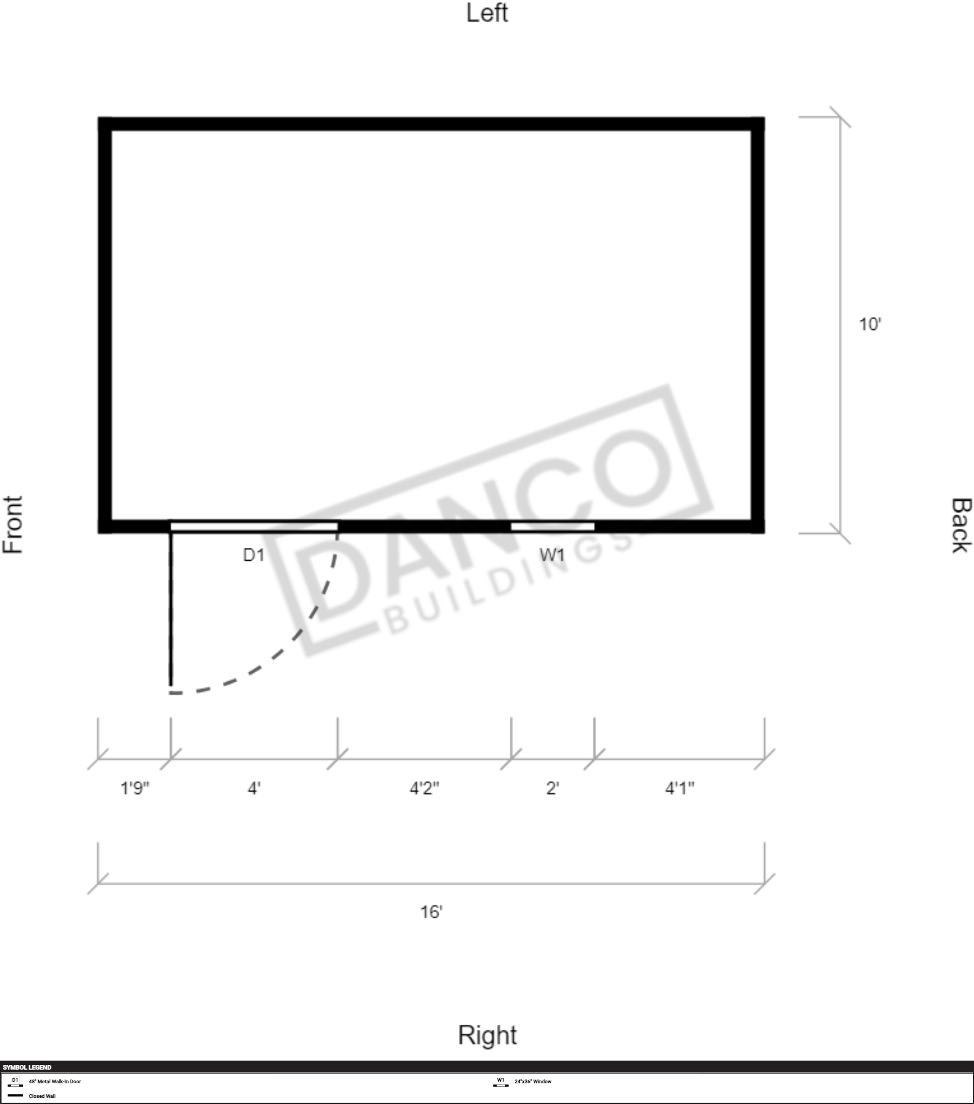 Extra Economy Metal Utility 10x16 - Image 2