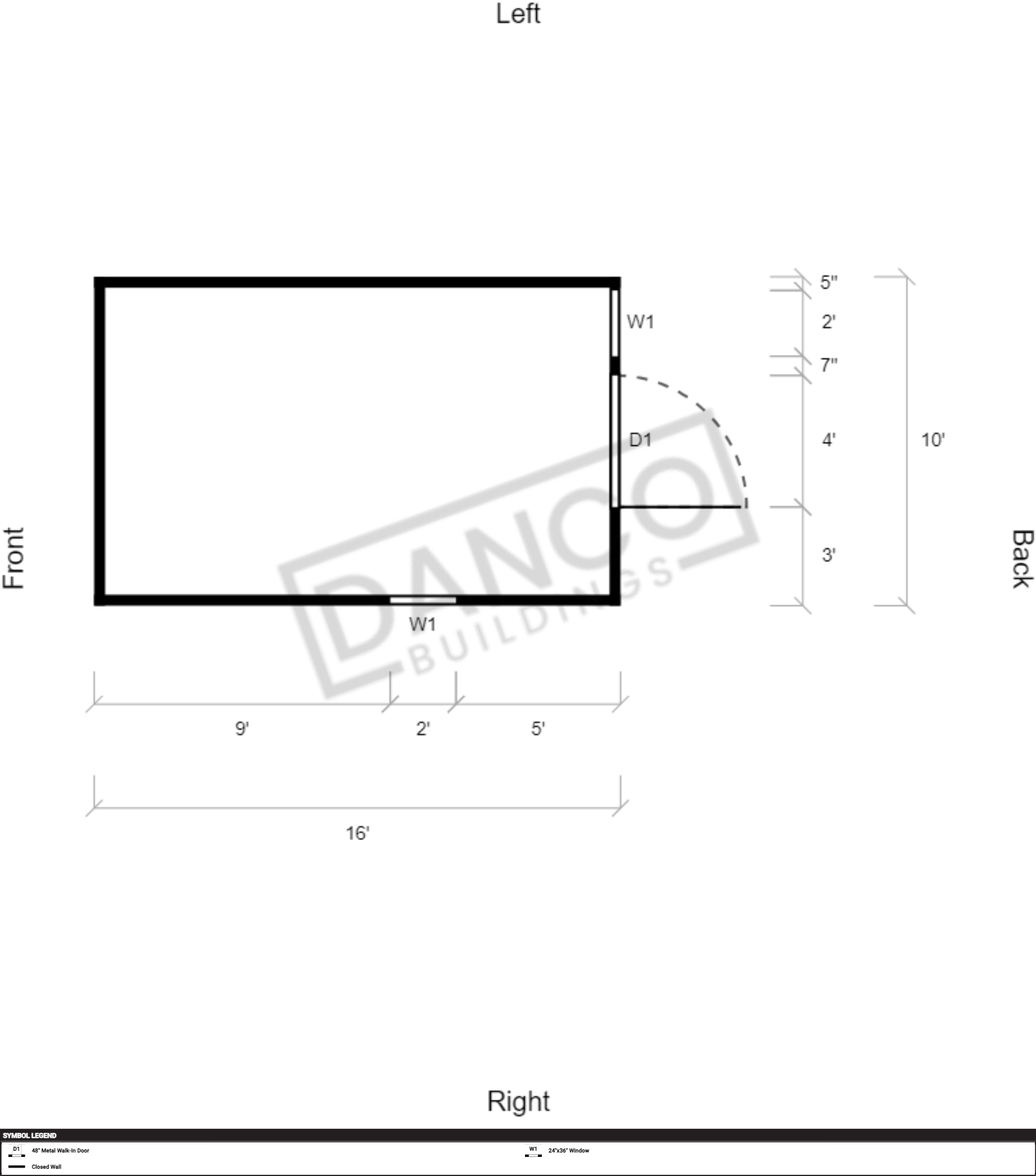 Extra Economy Metal Utility 10x16/240532 - Image 2