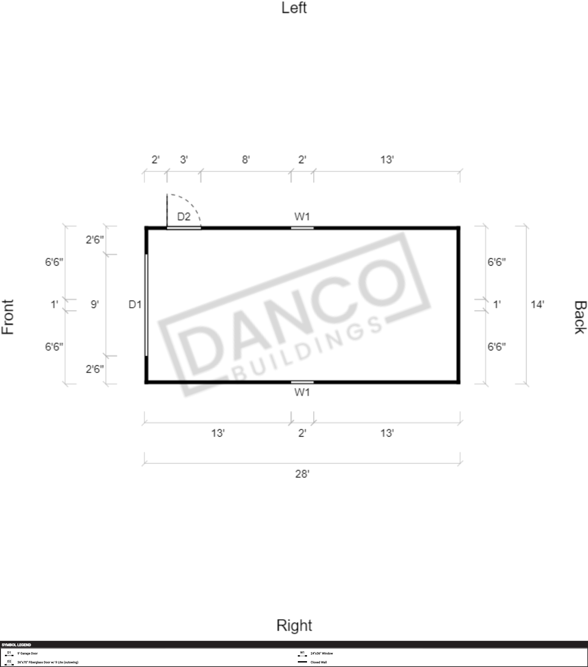 Lofted Barn Garage 14x28 - Image 2