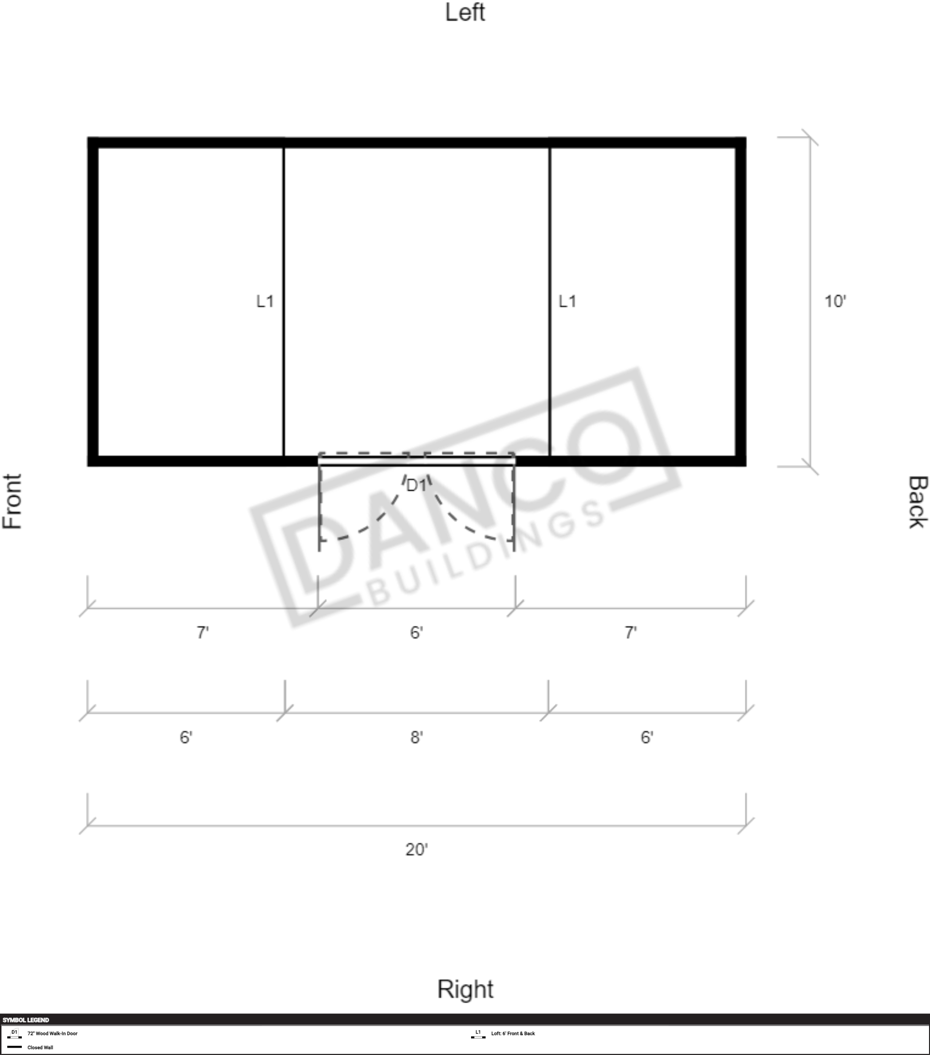 Side Lofted Barn 10x20 - Image 2