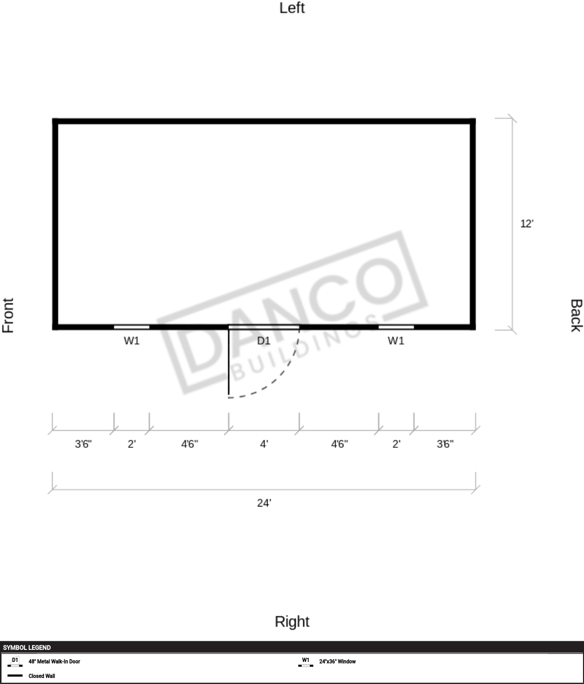 Extra Economy Metal Utility 12x24 - Image 2