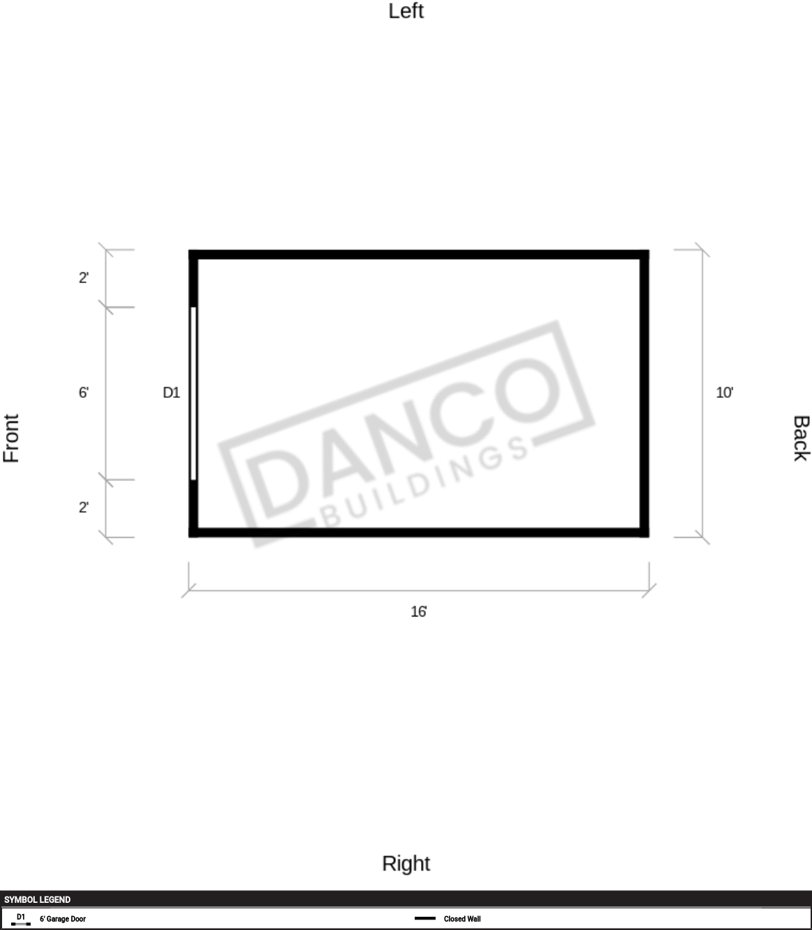 Extra Economy Metal Utility 10x16 - Image 2
