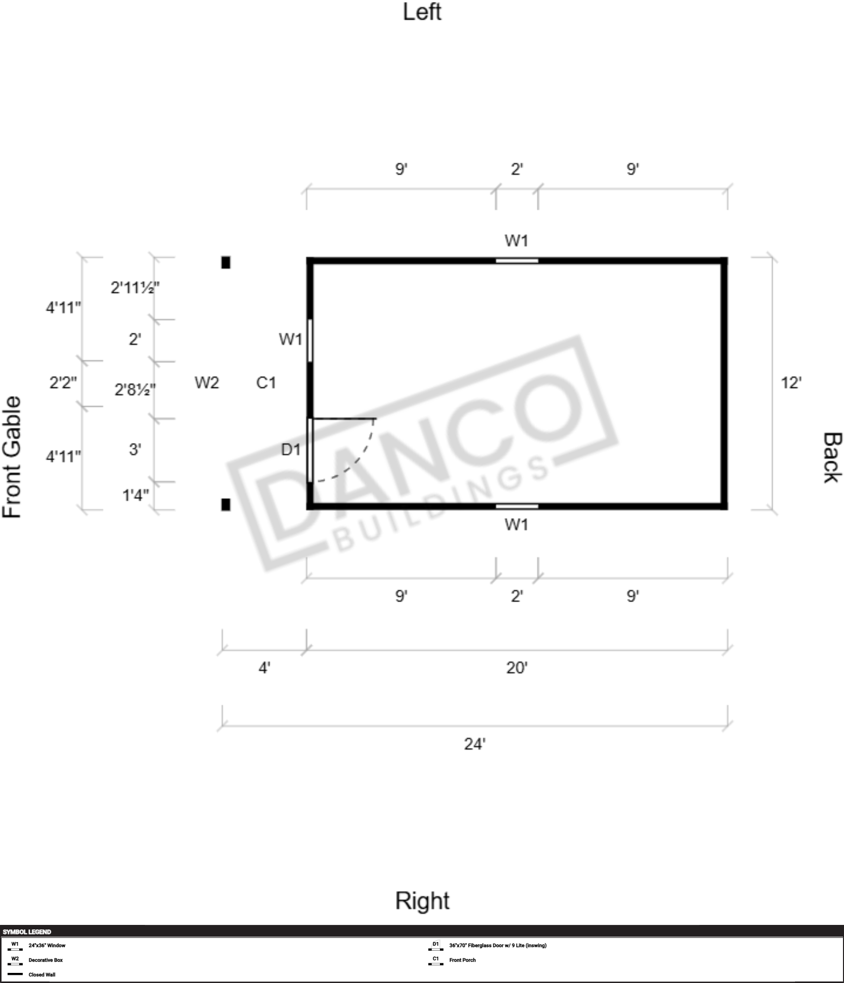 Lofted Barn Cabin 12x24 - Image 2