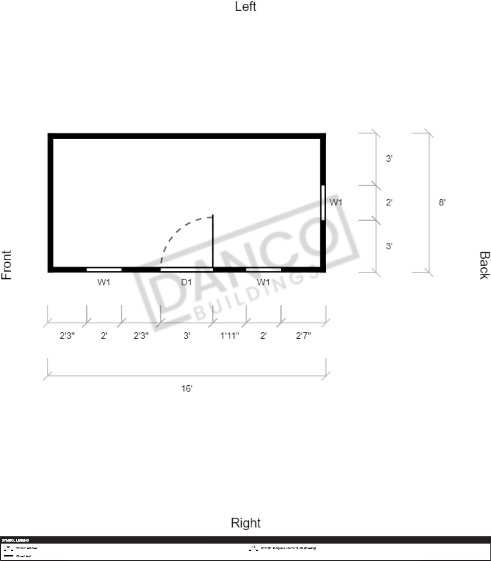 Utility Shed Premium 8x16 - Image 2