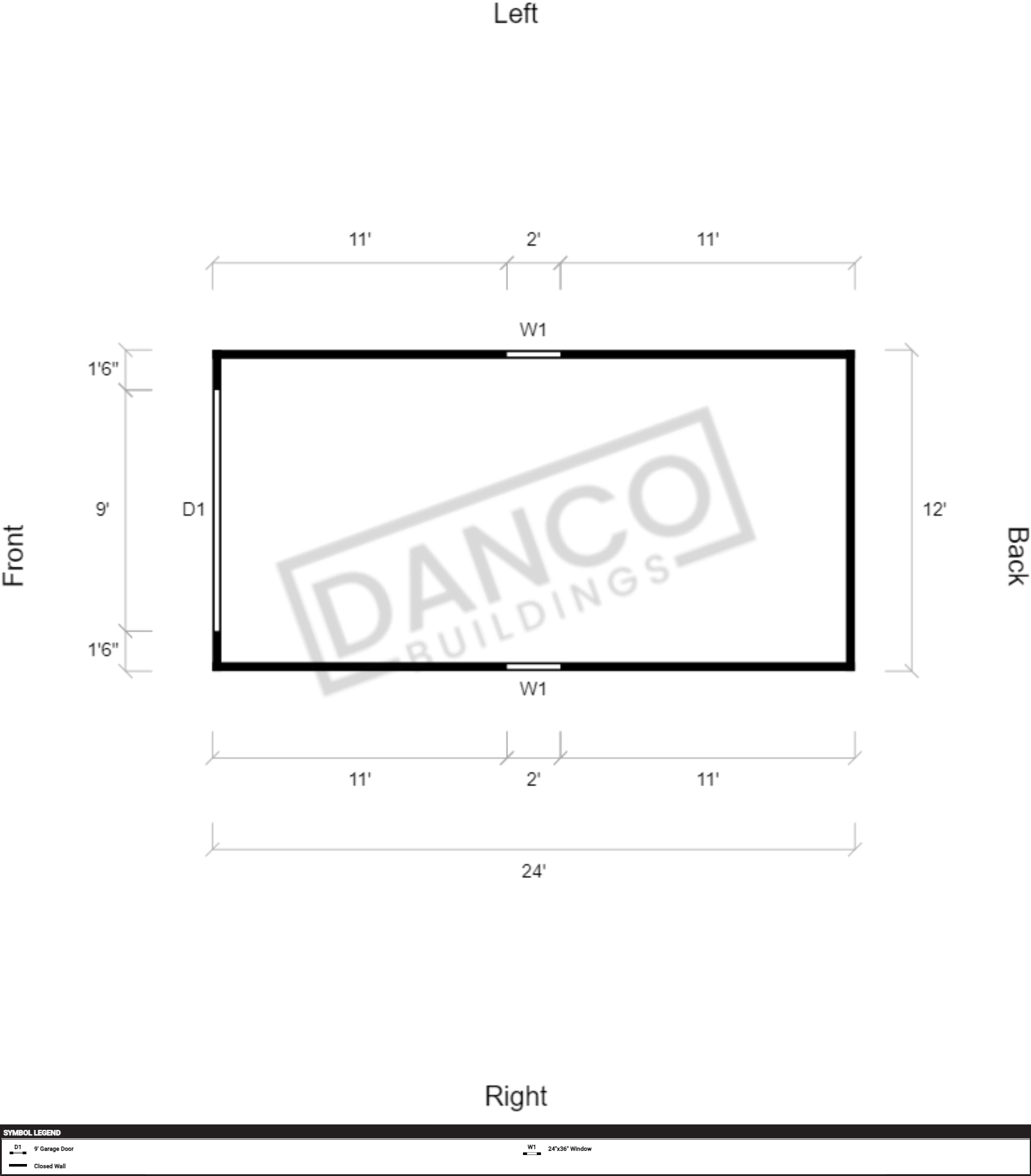 Lofted Barn Garage 12x24/240435 - Image 2
