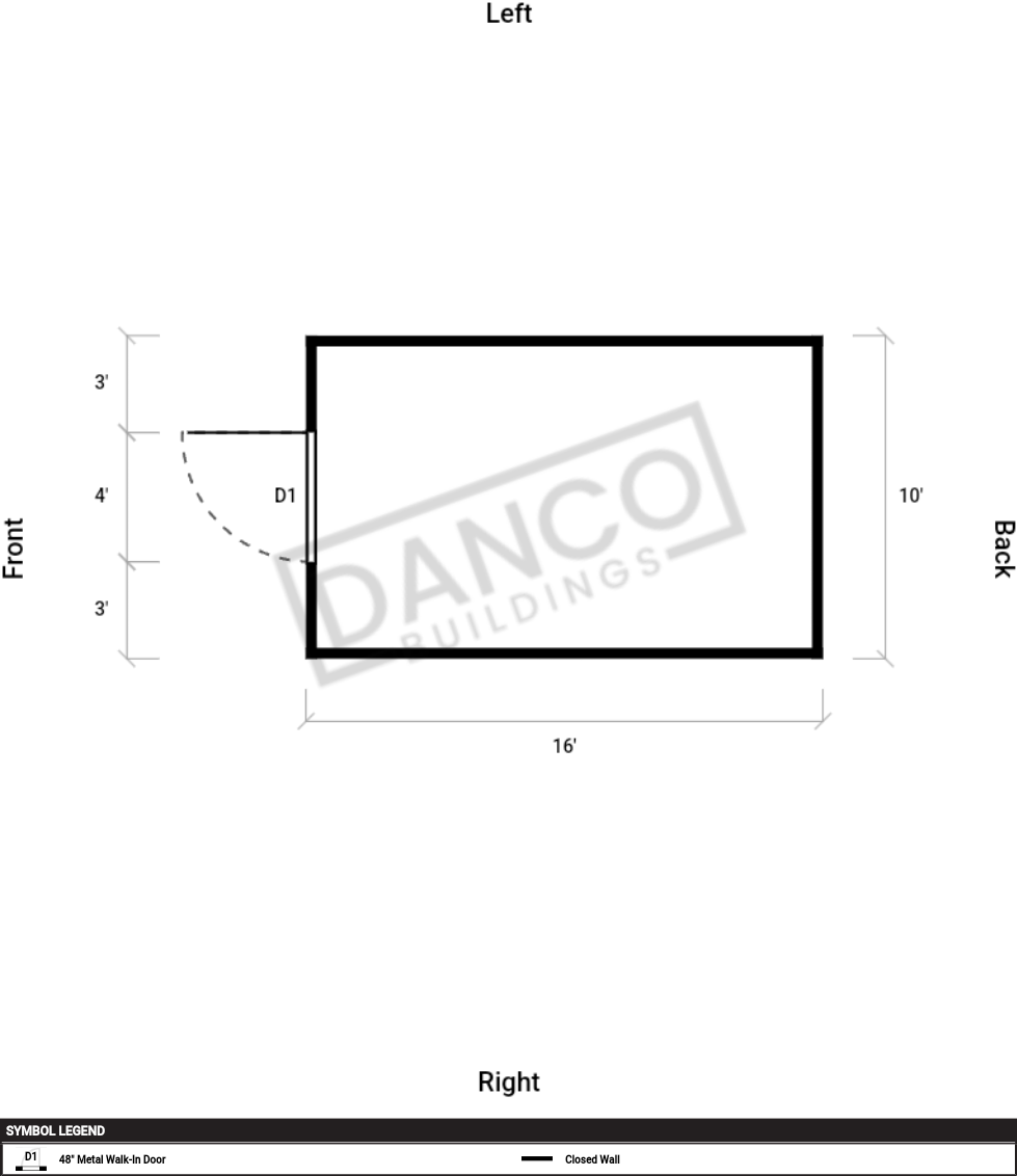 Extra Economy Lofted Barn 10x16 - Image 2