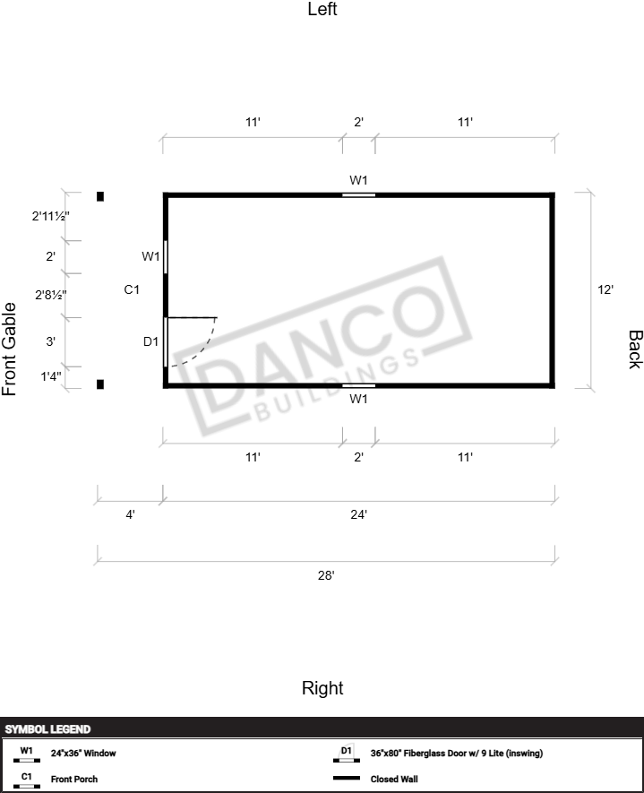 Standard Cabin 12x28/240473 - Image 2