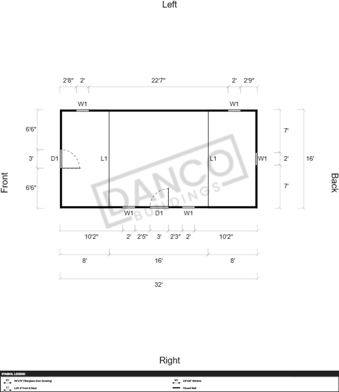 Side Lofted Barn 16x32 - Image 2