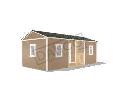 Center Side Porch Cabin 12x24