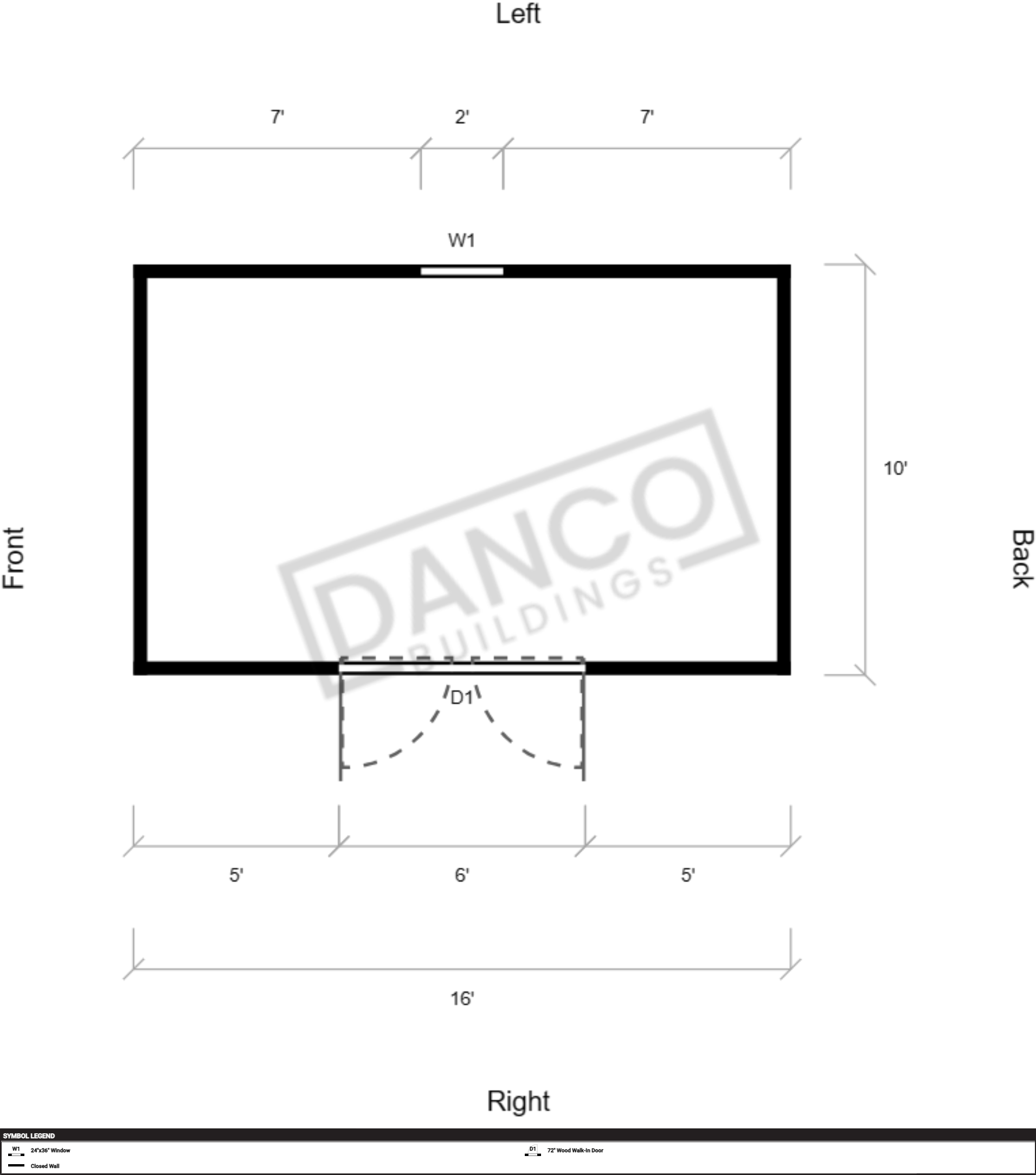 Economy Wood Utility 10x16 - Image 2