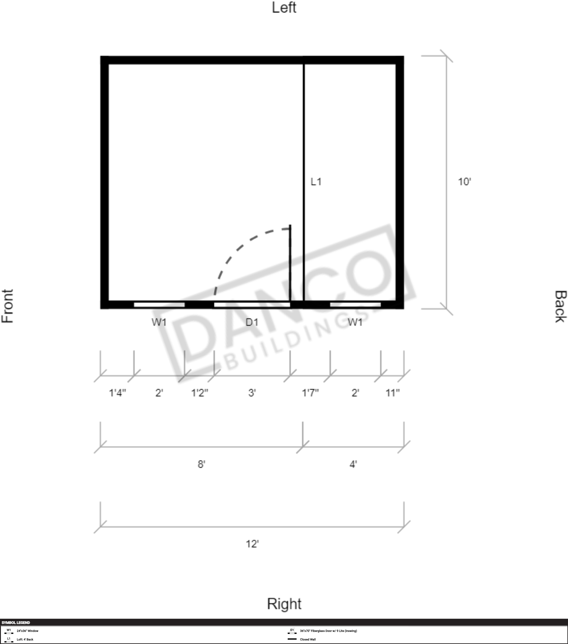 Side Lofted Barn 10x12 - Image 2
