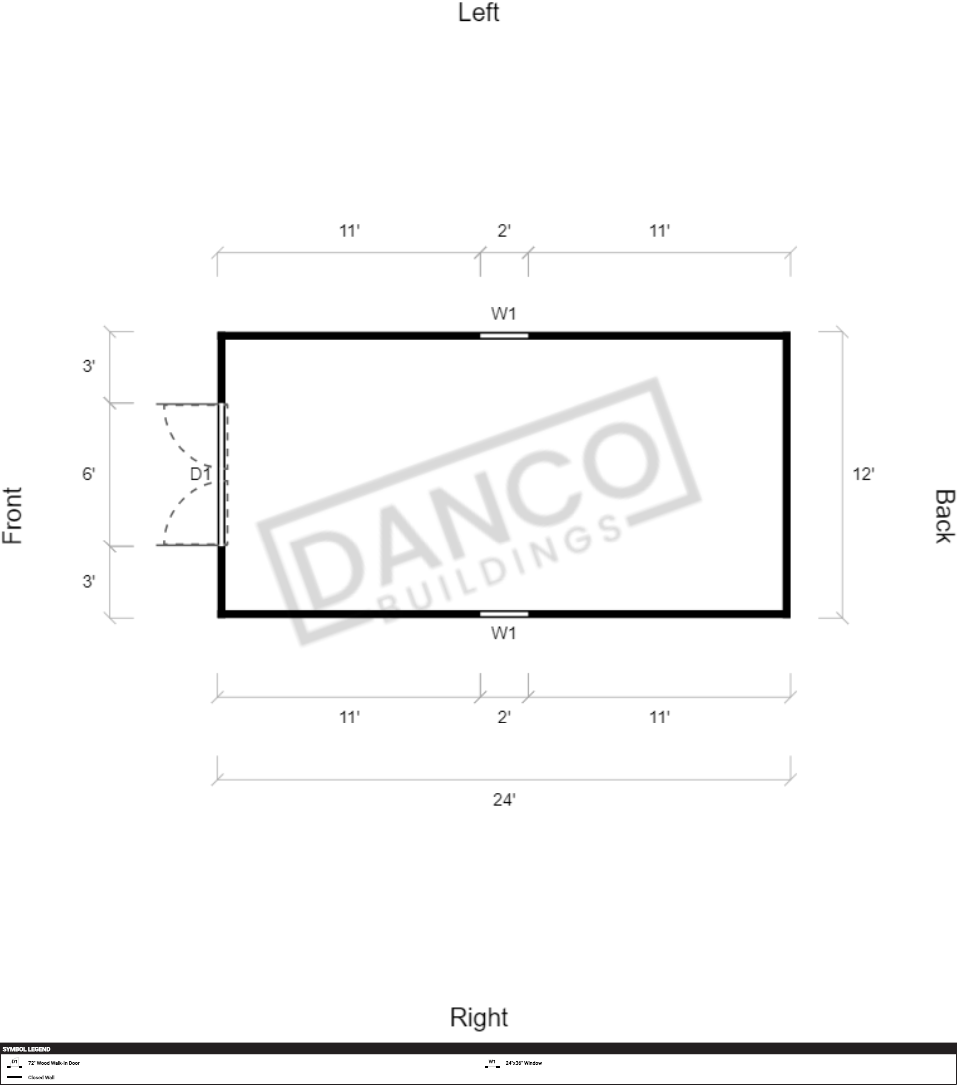 Economy Wood Utility 12x24 - Image 2