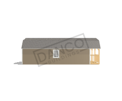 Wraparound Porch Lofted Barn Cabin 12x32 - Image 4