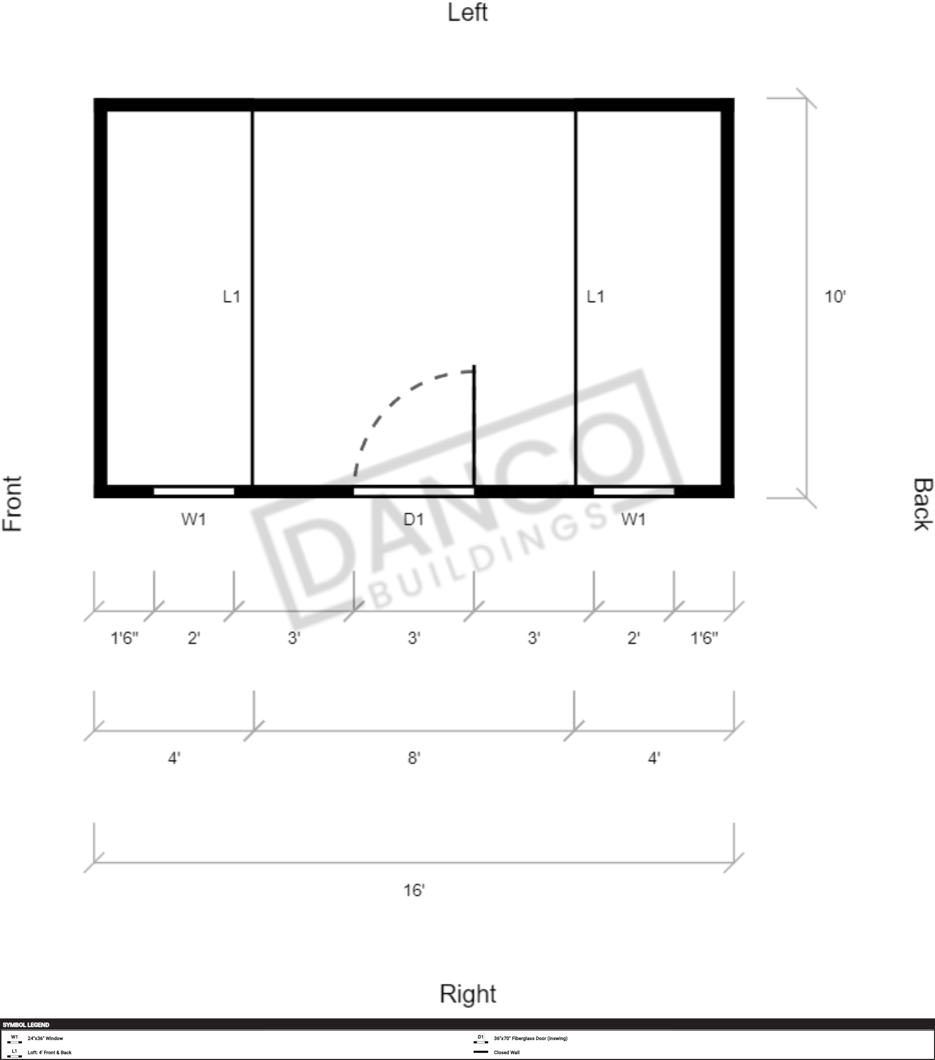 Side Lofted Barn 10x16 - Image 2