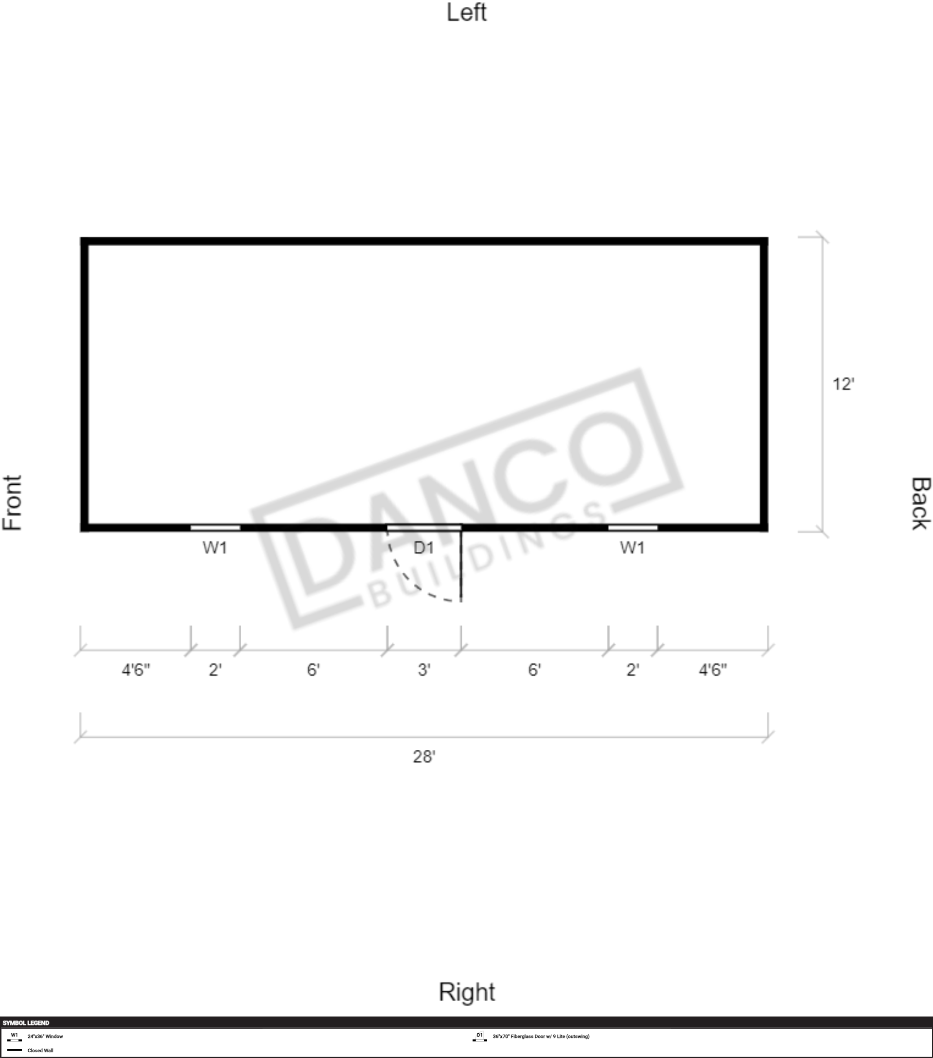 Side Lofted Barn 12x28 - Image 2