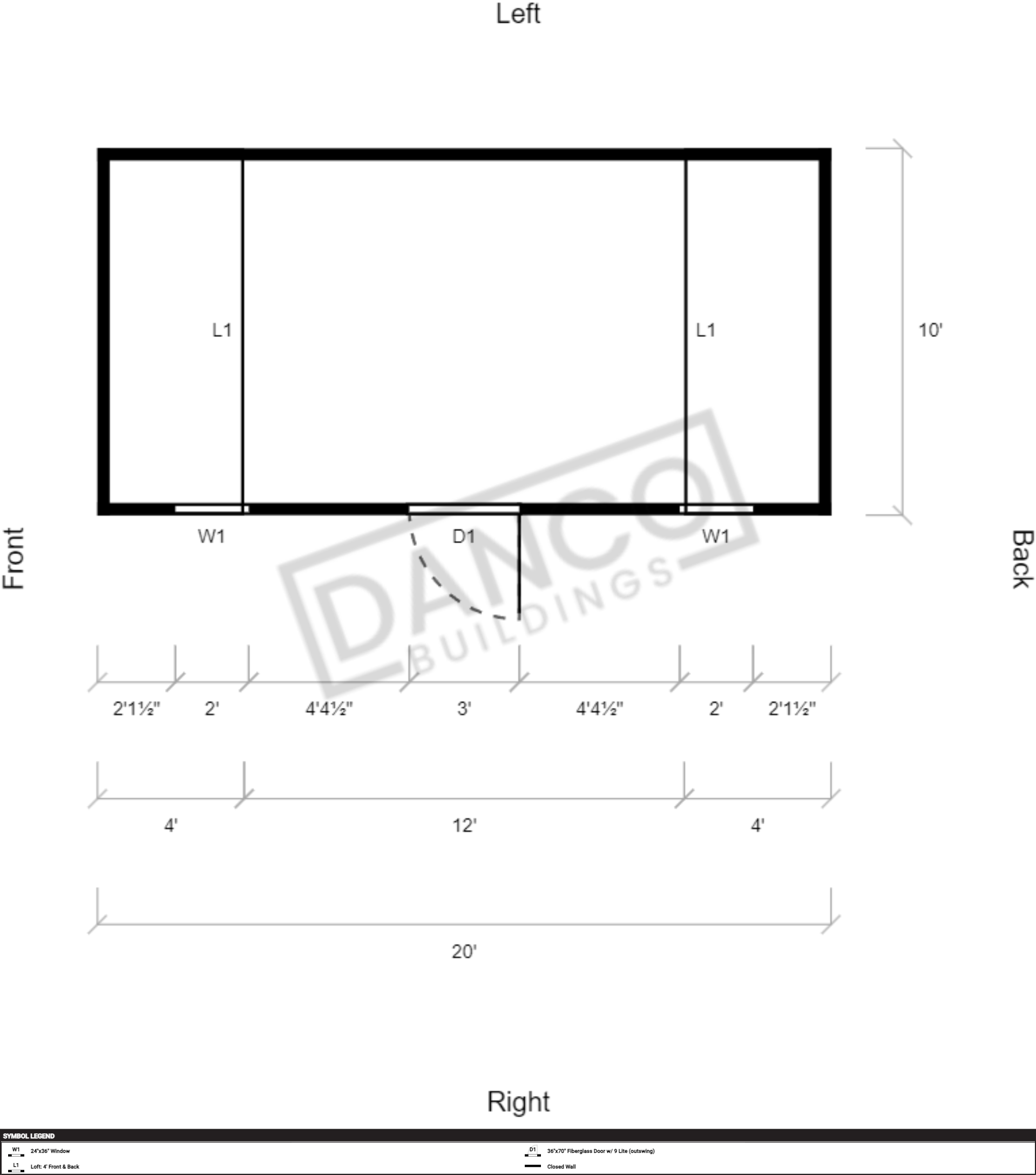 Side Lofted Barn 10x20 - Image 2