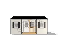 Center Side Porch Cabin 12x20 - Image 3