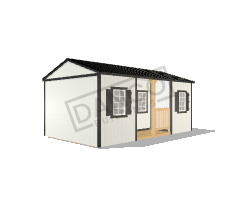 Center Side Porch Cabin 12x20
