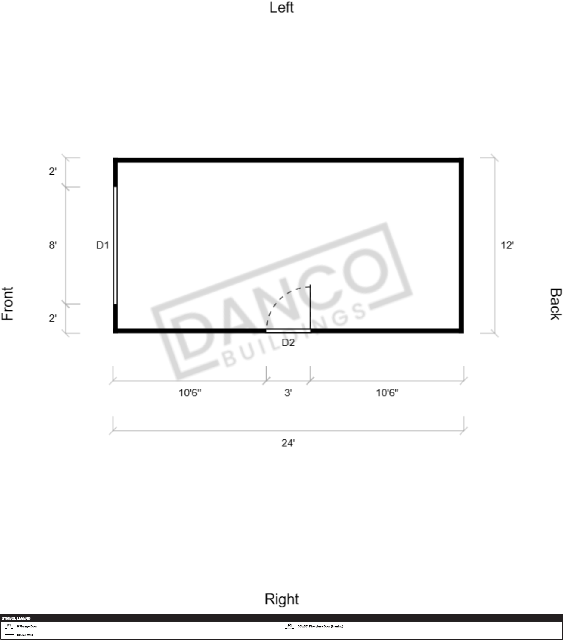 Lofted Barn Garage Premium 12x24 - Image 2