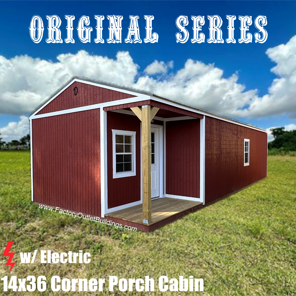 Corner Porch Cabin 14x36/240652
