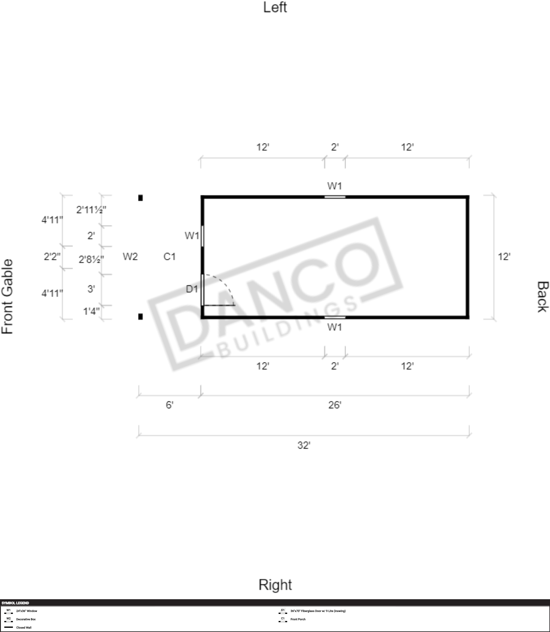 Lofted Barn Cabin 12x32 - Image 2