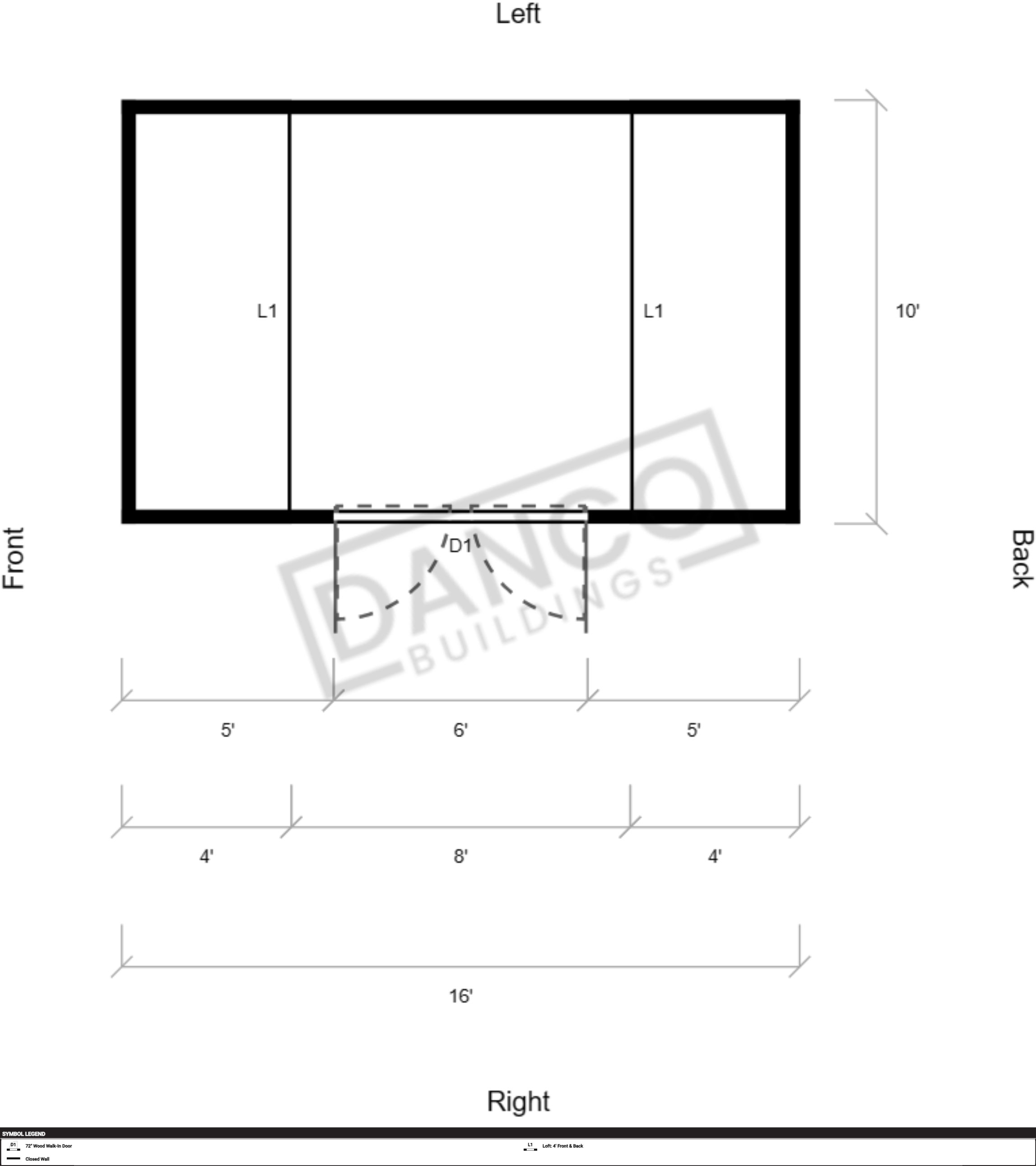 Side Lofted Barn 10x16 - Image 2