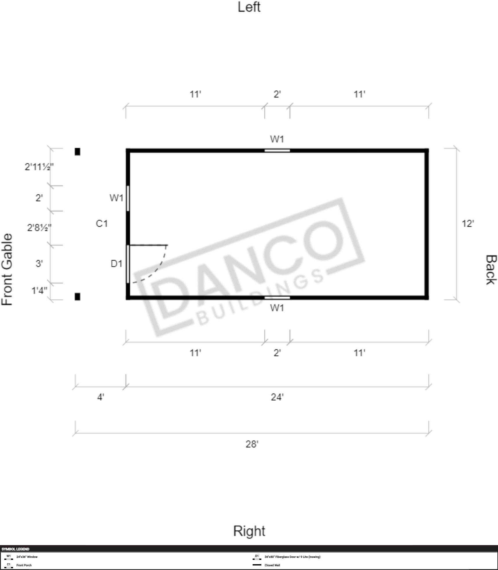 Standard Cabin 12x28/240656 - Image 2
