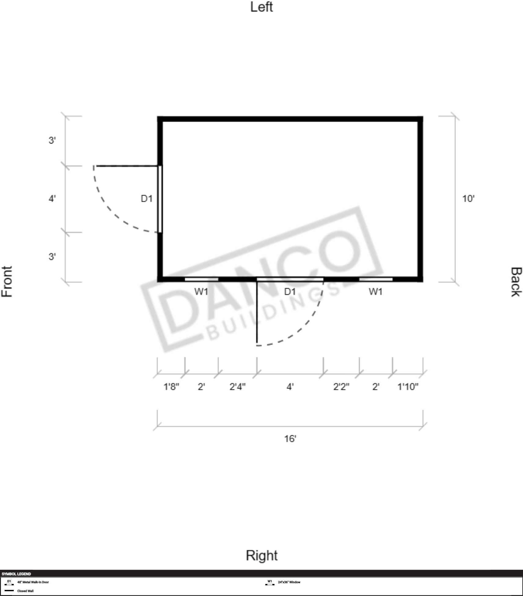 Extra Economy Metal Utility 10x16 - Image 2