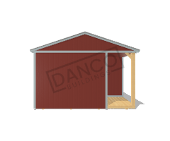 Corner Porch Cabin 14x32 - Image 6