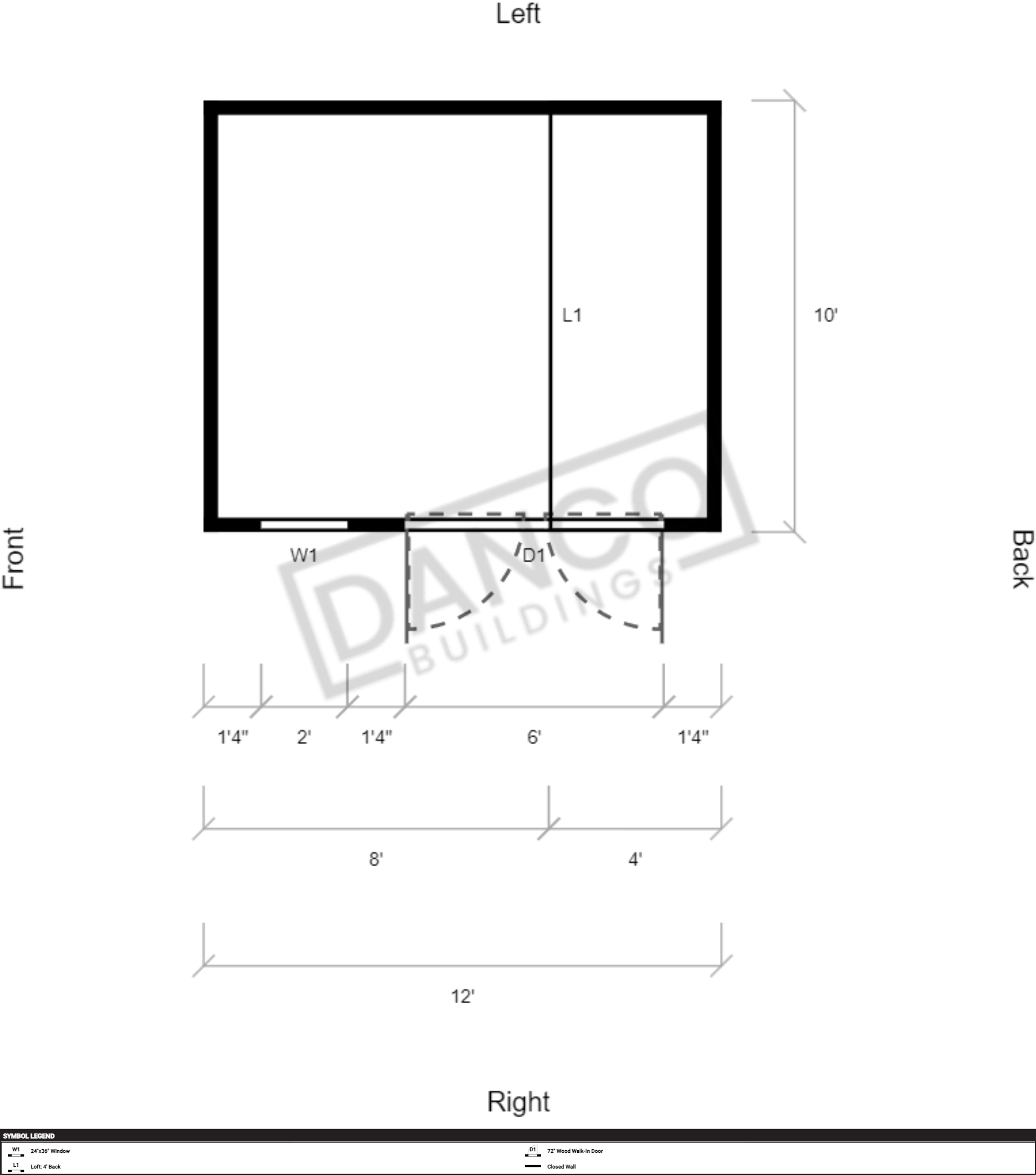 Side Lofted Barn 10x12 - Image 2