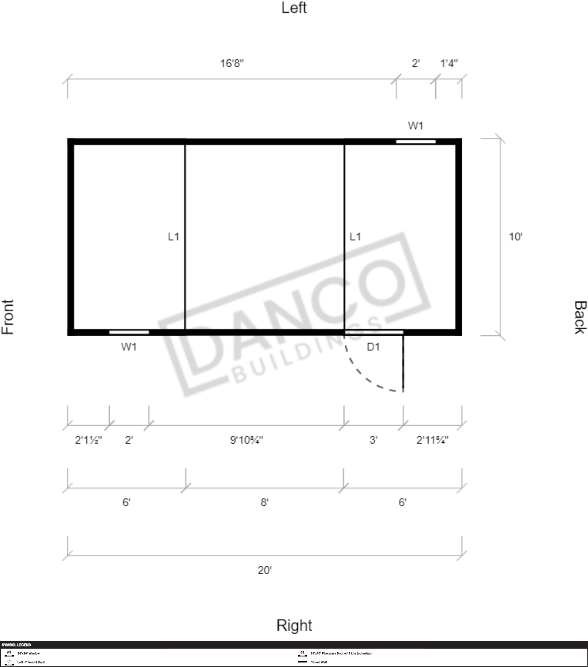 Side Lofted Barn 10x20 - Image 2