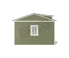 Center Side Porch Cabin 14x28 - Image 6