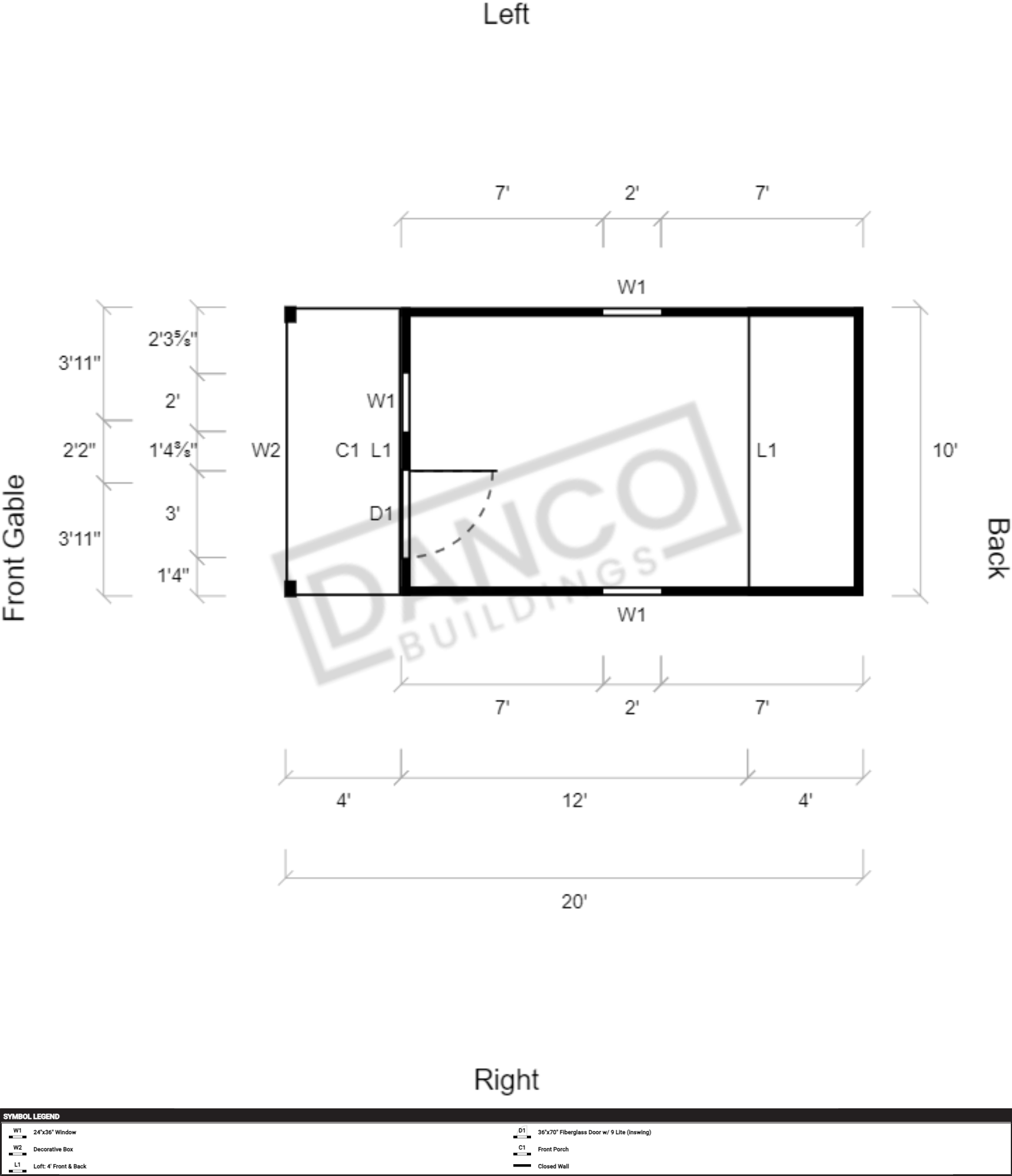 Lofted Barn Cabin 10x20/240757 - Image 2