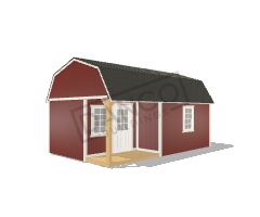 Corner Porch Lofted Barn Cabin 12x20