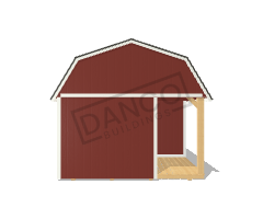 Corner Porch Lofted Barn Cabin 12x20 - Image 6
