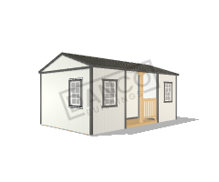 Center Side Porch Cabin 12x20