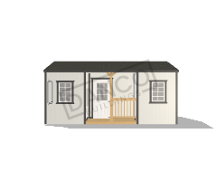 Center Side Porch Cabin 12x20 - Image 3