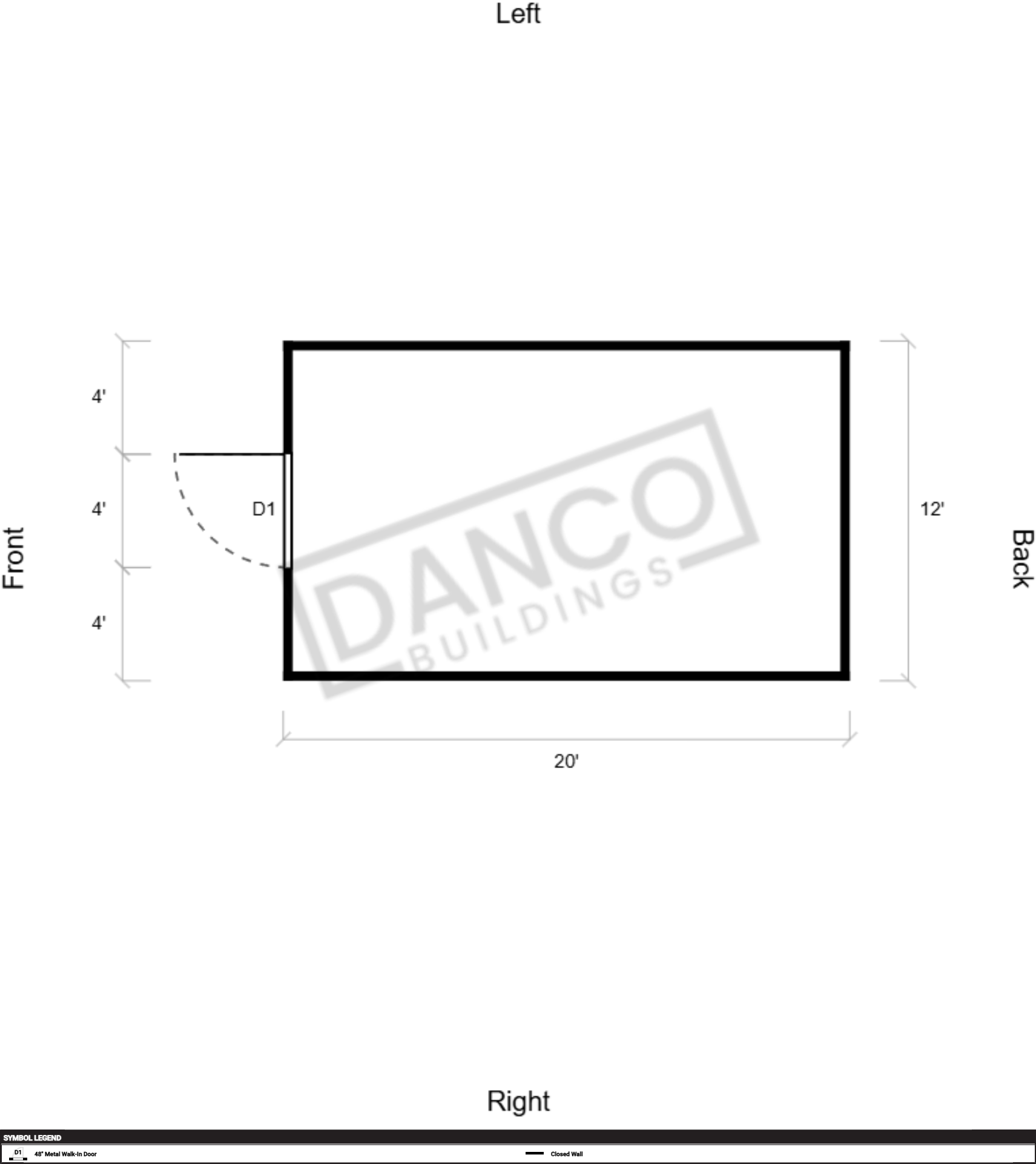 Extra Economy Metal Utility 12x20 - Image 2