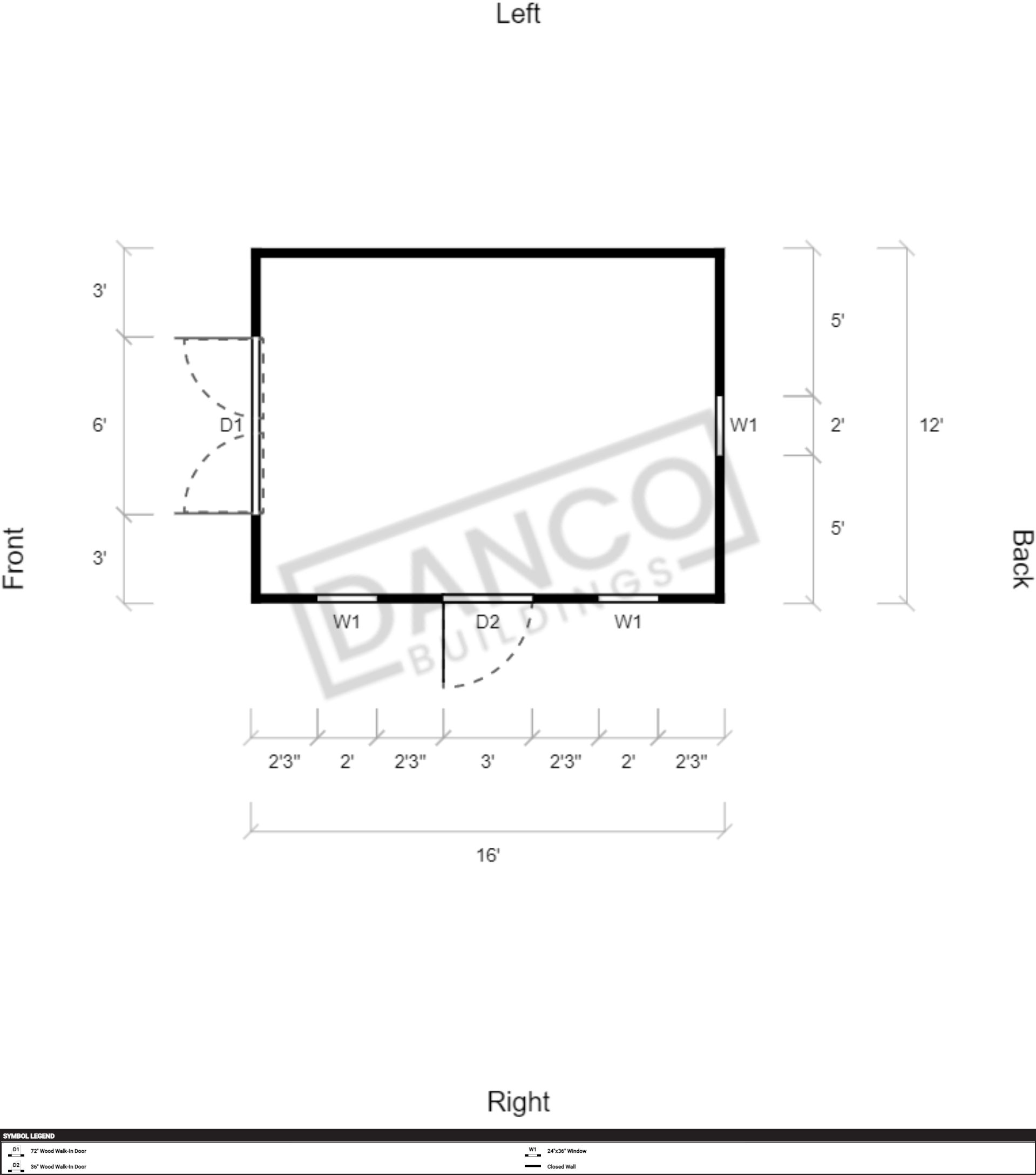 Economy Wood Utility 12x16 - Image 2