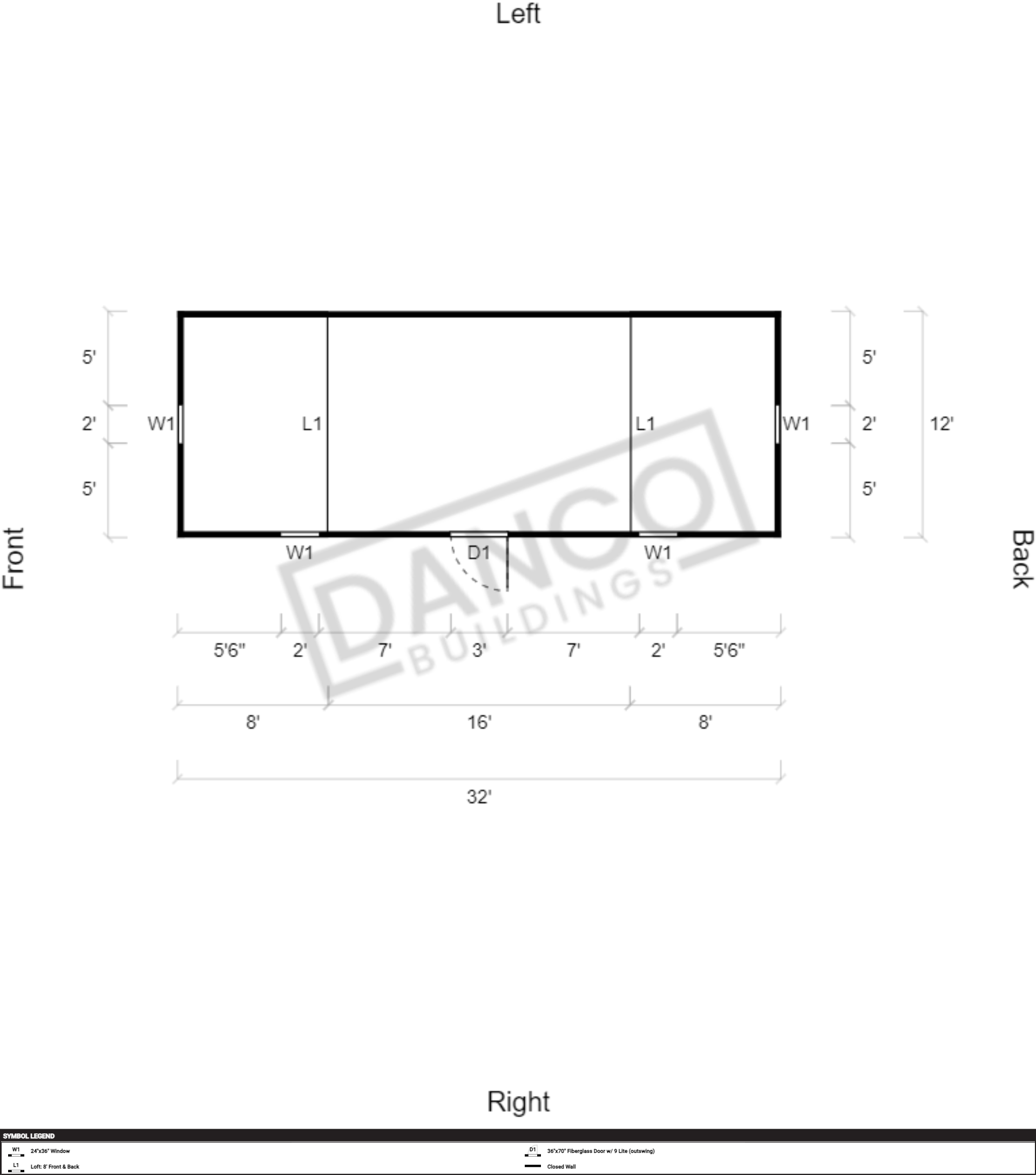 Side Lofted Barn 12x32 - Image 2