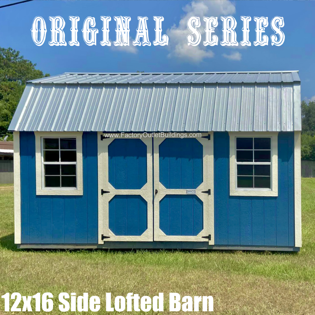 Side Lofted Barn 12x16 240723