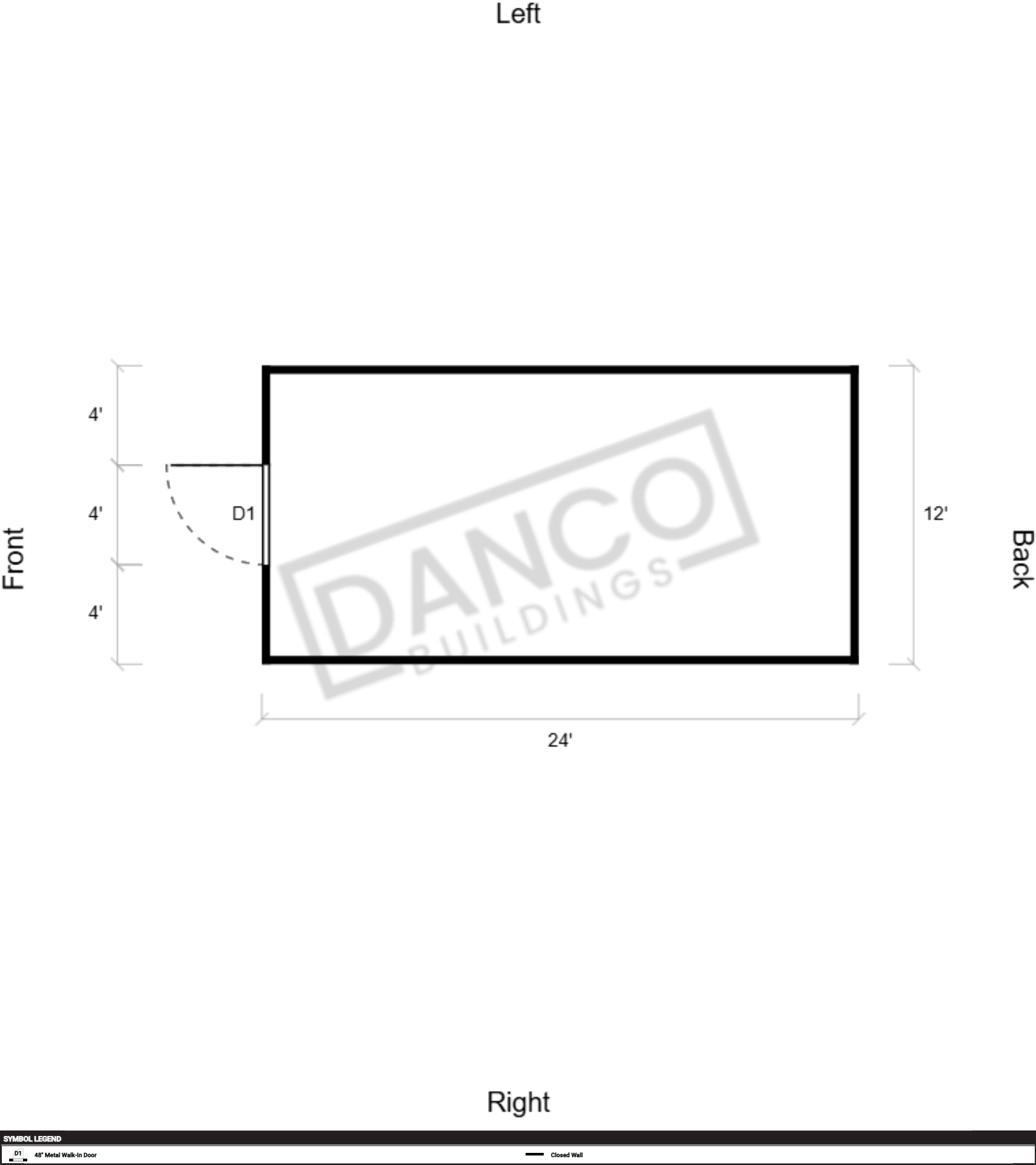Extra Economy Metal Utility 12x24 - Image 2