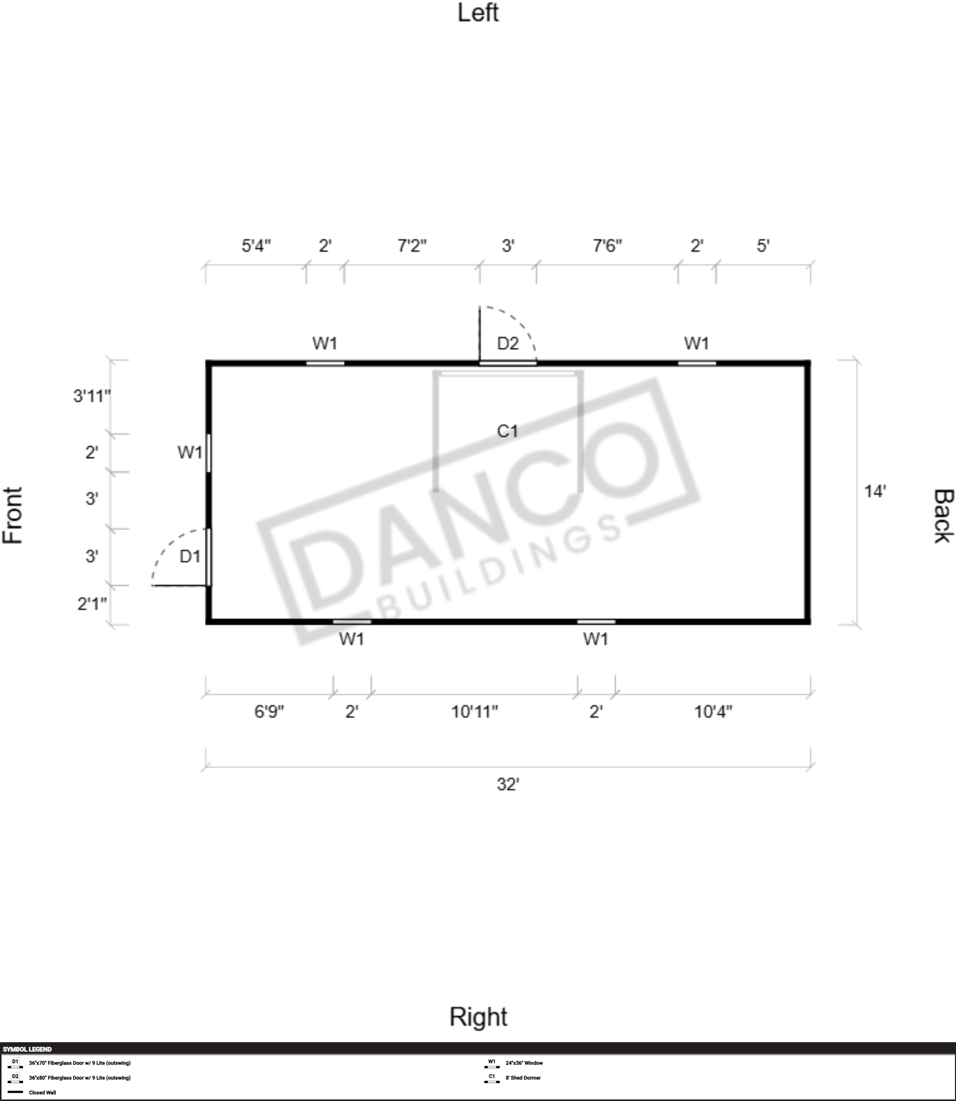 Utility Shed Premium 14x32 - Image 2