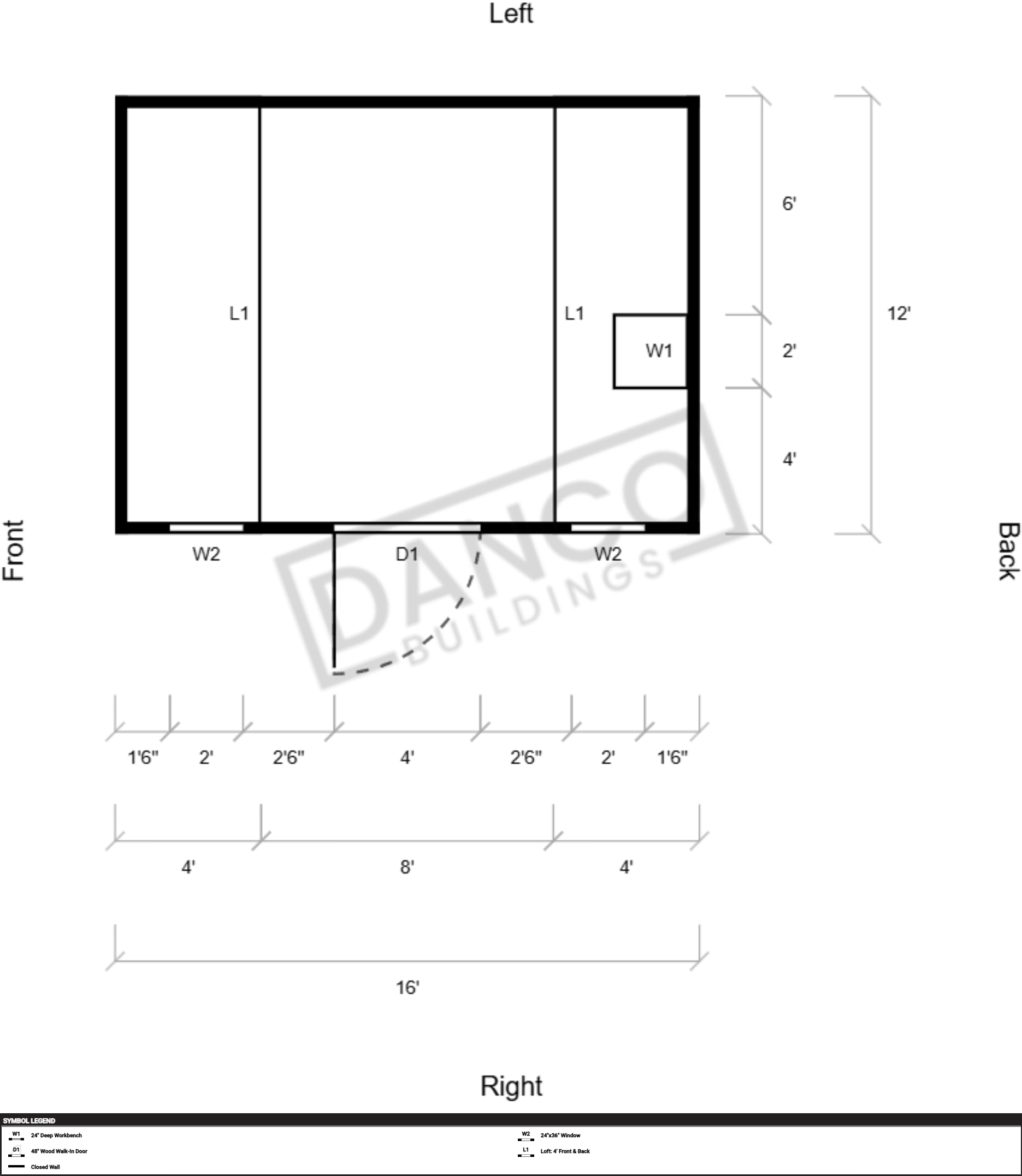 Side Lofted Barn 12x16 - Image 2
