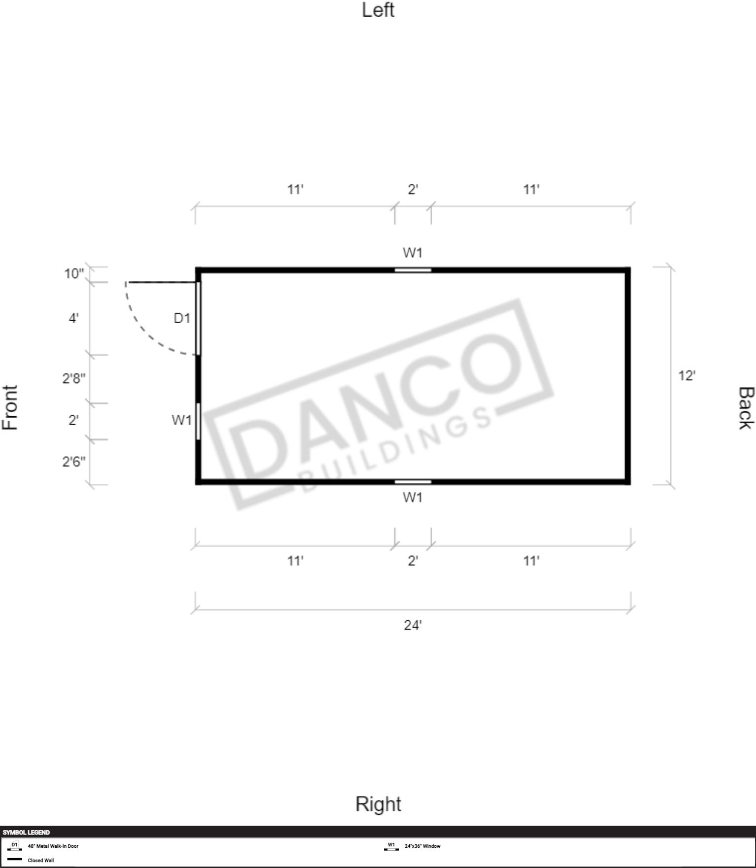 Extra Economy Metal Utility 12x24 - Image 2